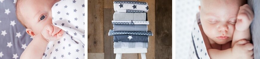 Grijs met witte ster - Little Dutch