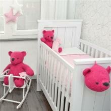 Kabel Roze / Wit gebreid - Baby`s Only