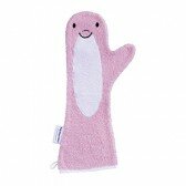 Baby shower glove douche handschoen roze dolfijn - Invented4Kids