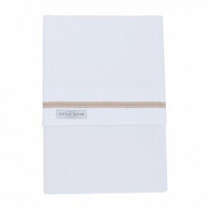 Ledikantlaken Beige bandje - Little Dutch
