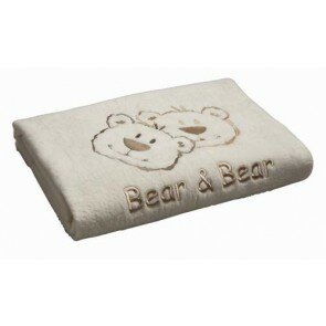 Fleece wiegdeken Bear en Bear ecru - Anel