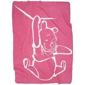 Ledikantdeken Silly Pooh pink - Anel