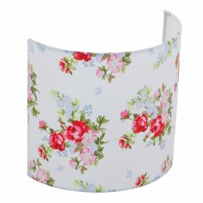 Wandlamp Wit met roosjes - Little Dutch