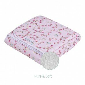 Ledikantdeken Pure&Soft Pink Blossom - Little Dutch
