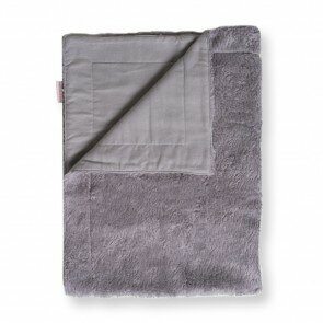 Wiegdeken Teddy Grijs - Cottonbaby