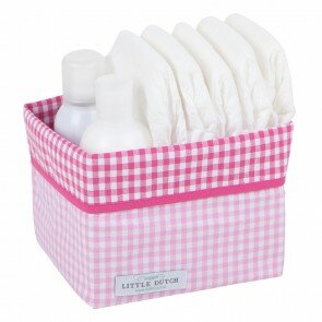 Commodemandje klein Lichtroze kleine ruit - Little Dutch
