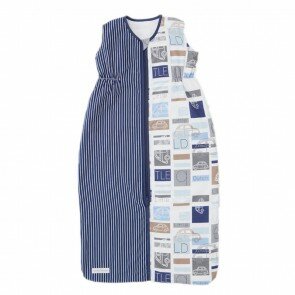Slaapzak zomer Auto & blauw met witte streep - Little Dutch
