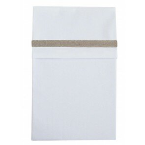 Ledikantlaken Jeansband stoer Taupe - Cottonbaby
