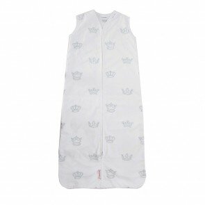 Slaapzak Kroontjes Zilver 80 cm - Cottonbaby